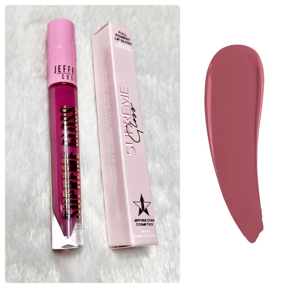 NIB Jeffree Star Supreme Full Pigment Lip Gloss No Shame Full Size 5.10ml